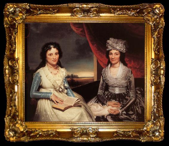 framed  Ralph Earl Mother and her Daughter, ta009-2